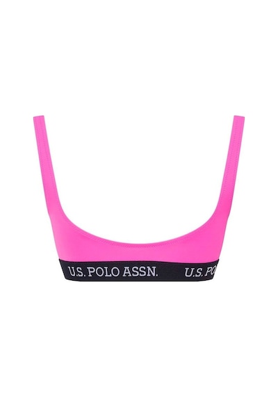 U.S. Polo Assn. Kadın Pembe U Yaka Bralet Bikini Üst 21503