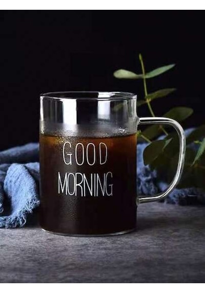 Tohana Good Morning 87333 Borosilikat Cam Kupa 400 ML