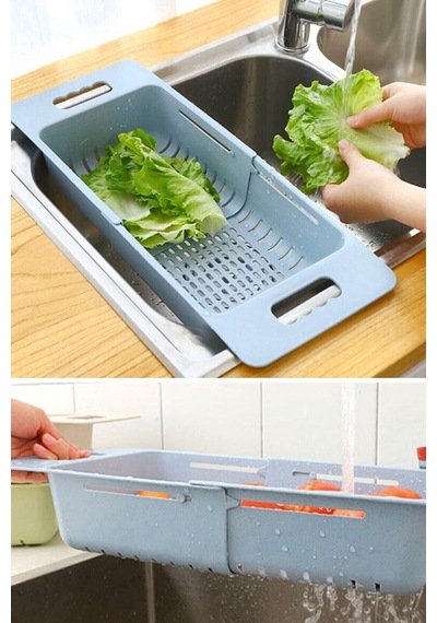 Uzayıp Kısalabilen Ayarlanabilir Plastik Lavabo Mutfak Süzgeci Plastik Diğer