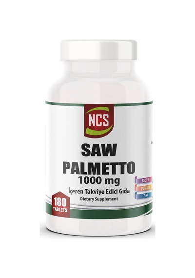 Ncs Saw Palmetto 1000 MG 180 Tablet Zinc Biotin Destekli