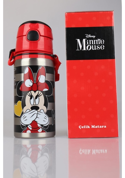 Dekomus İle Lisanslı Mınnıe Mouse Çelik Matara 500 Ml Diğer