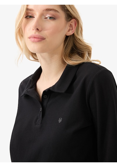 Kadın Polo Yaka T-shirt 60582 - Siyah SIYAH