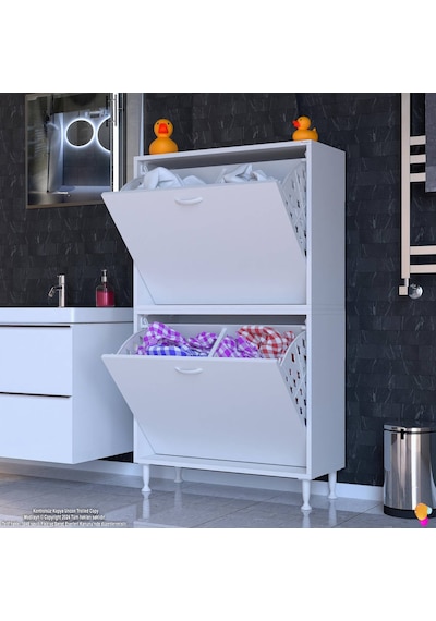 Eliusta Veluna 75 Cm Kirli Çamaşır Sepetli Dolap Banyo Dolabı Beyaz 75x138x32,5 Cm 4 Sepetli Dolap Beyaz Eliusta Veluna 75 Cm Kirli Çamaşır Sepetli Dolap Banyo Dolabı Beyaz 75x138x32,5 Cm 4 Sepetli Dolap Beyaz