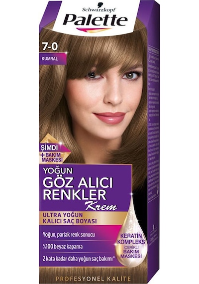 Palette Natural Göz Alıcı Renkler Saç Boyası 7 - 0 Kumral
