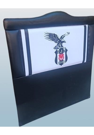 Bengi Ticaret Dk Taraftar Beşiktaş Suni Deri Kumaş Tek Kişilik Başlık Siyah 90
