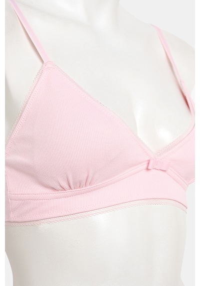 Penti My First Bra Basic Rib 2Li Çok Renkli Sütyen - Çok Renkli