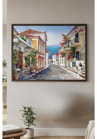 Sahil Sokak Ve Güne Merhaba İkili Set - 1000 + 500 Parça İkili Puzzle Seti