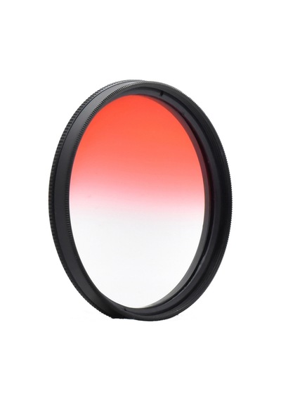 Dhd 77mm Degrade Gradual Kademeli Red Kırmızı Efekt Filtre