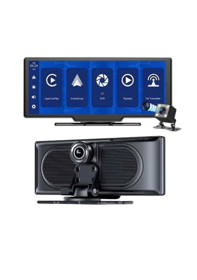 Pars H18c Carplay Apple Android Uyumlu 10.2 İnç Büyük Ekran Tak Çalıştır 4k Ön/arka Çift Kameralı 10.2"