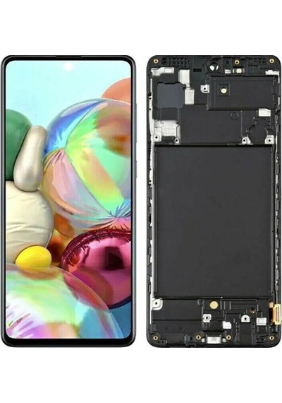 Te Samsung Uyumlu A71 A715f Çıtalı Lcd Ekran Dokunmatik Servis