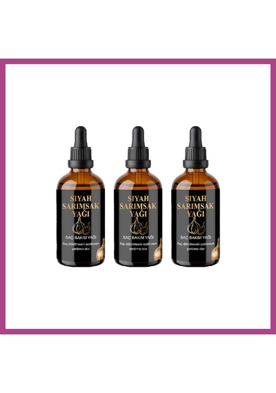 Gees Global Siyah Sarımsak Ve Pirinç Suyu Saç Serumu 50 Ml 3 Adet - Sülfatsız, Parabensiz Gbzs