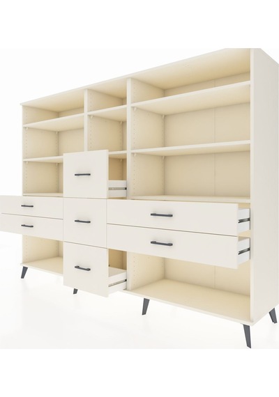 Hyperion Dolap 8 Raflı 7 Çekmeceli 220x44x163 Aytaşı-aytaşı Aytaşı-aytaşı