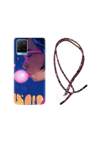 Vivo Y21S Kılıf Rasta Boyun Askılı Sakız Ve Kız 1767
