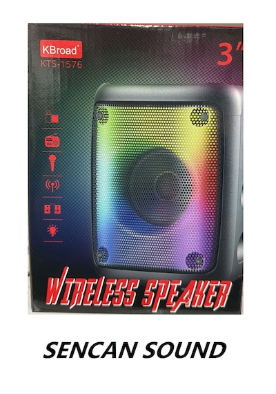 Ferro Kts 1576 10 W Rgb Led Parti Işıklı Bluetooth Hoparlör