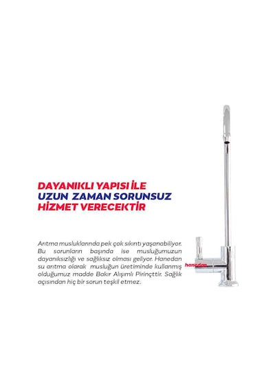 Facuet 304 Paslanmaz Çelik Su Arıtma Cihazları İçin Musluk Standart Gümüş
