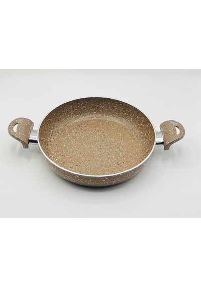 Cantef 22 Cm Yanmaz Yapışmaz Çift Saplı Teflon Tava Sahan