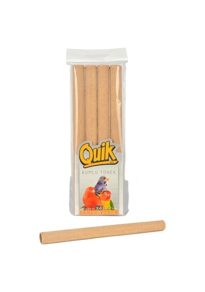 Quik Gaga Tırnak Uzamasını Önleyen Kumlu Kuş Tüneği 19cm- 4 Adet