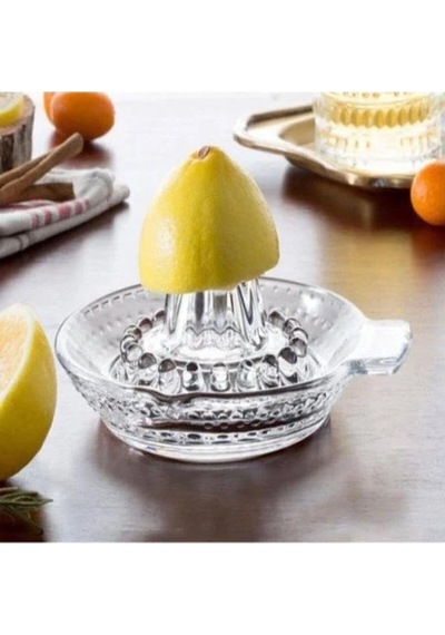 1 Adet Kaliteli Şık Cam Çekirdek Hazneli Limon Sıkacağı Çok Renkli