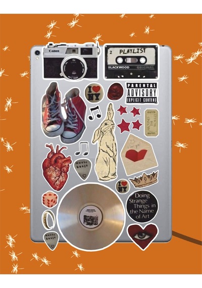 Vintage Playlist Sticker Seti Laptop Ajanda Pc Tablet Telefon Defter Etiket Bullet Journal Diğer