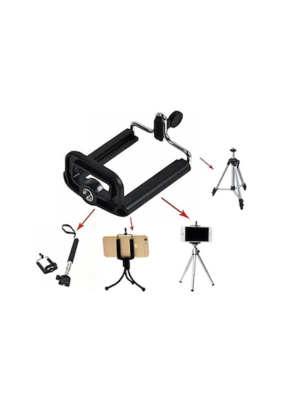 Tripod İçin Telefon Tutucu Aparat / Tüm Telefonlar İl Uyumlu