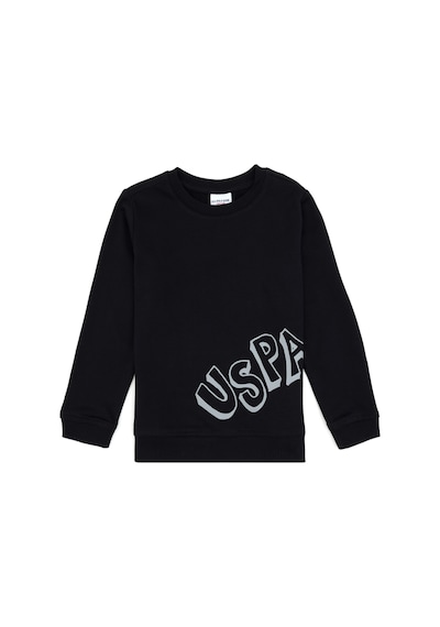 U.S. Polo Assn. Erkek Çocuk Siyah Bisiklet Yaka Basic Sweatshirt 50313979-VR046 U.S. Polo Assn. Erkek Çocuk Siyah Bisiklet Yaka Basic Sweatshirt 50313979-VR046