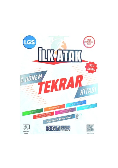 365 Gün Yayıncılık Lgs İlk Atak 1. Dönem
