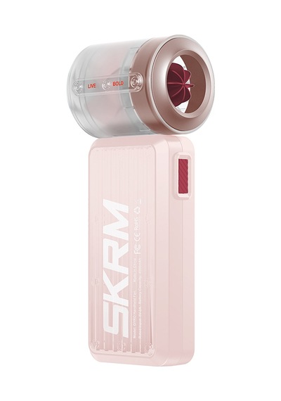 Skinarma Portatif Soğutucu El Fanı Gyro Serisi Bilek Askı İpli Dijital Led Göstergeli Pembe