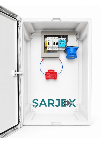 Şarjex Yangın Sönümlemeli 7,4kw Şarj İstasyonu Besleme Panosu 1
