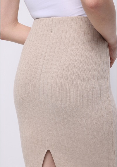 Colin's Colins Slim Fit Düz Kadın Bej Etek Cl1075617 Q1.v2 Bme Bej
