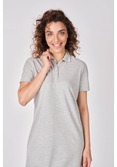 Defys Kadın Polo Yakalı Kısa Kollu Regular Fit Basic Elbise Gri Melanj - 625081659 Gri Melanj Defys Kadın Polo Yakalı Kısa Kollu Regular Fit Basic Elbise Gri Melanj - 625081659 Gri Melanj