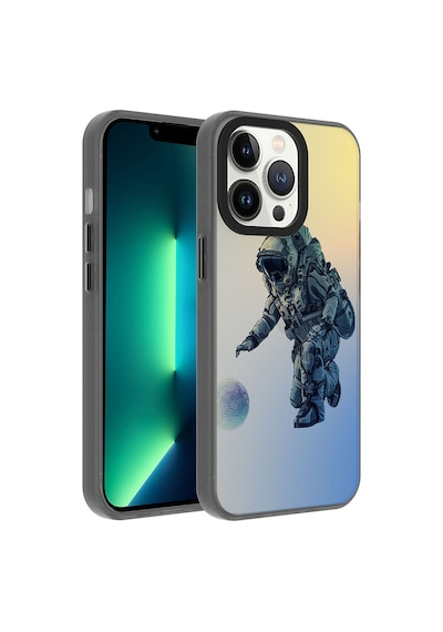 Zore İphone 13 Pro Max Uyumlu Desenli Ogaa Dragon Sert Kılıf-astronot