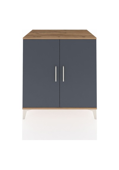 Kronos Şifonyer 2 Raflı 2 Kapaklı 88x59x96 Çam-antrasit Atlas Çam