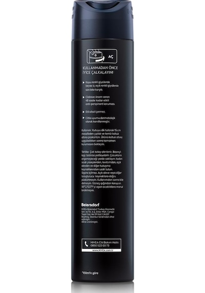 NIVEA Black & White Invisible 48 Saat Erkek Sprey Deodorant 200 ML