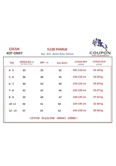 Coupon Çocuk Kot Ceket Antrasit