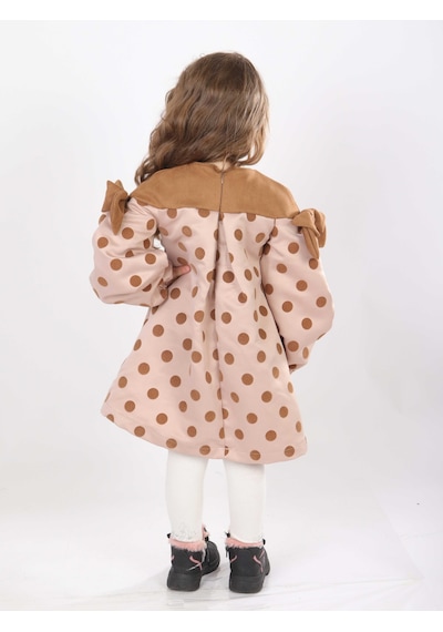 Xo Kids Kız Çocuk Elbise 1-5 Yaş 9078 Bej