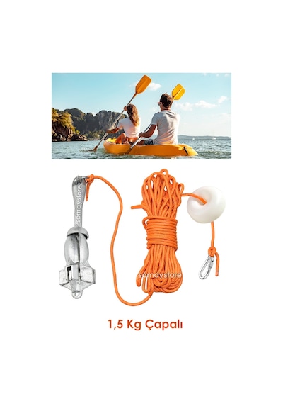 Goldsea Marin Bot , Kano Ve Jetski Çıpası Çantalı Set 1.5 Kg