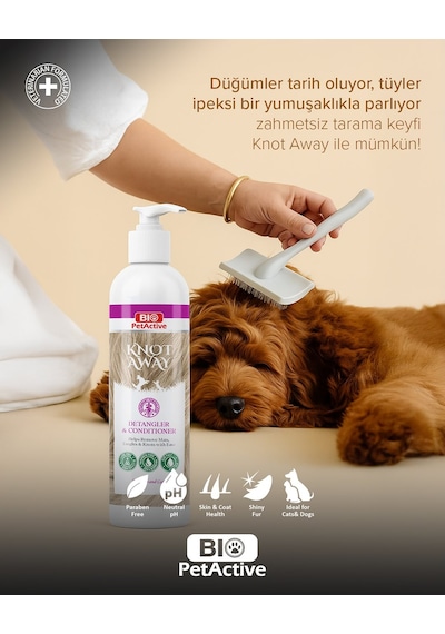 Bio Petactive Tüyleri Besleyici Dolaşıklıkları Kıtık Açıcı Köpek Tüy Kremi 250 ML