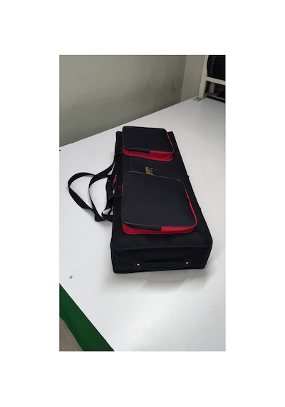 Pa4x, Pa3x Kısa 61 Tuş Keyboard Orglar İçin Uyumlu Çantası. Siyah Kırmızı.