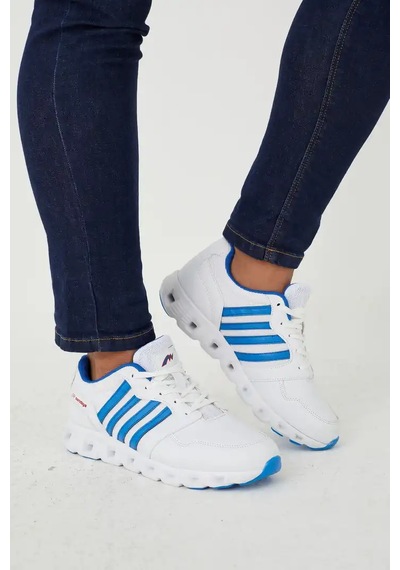 Papucumun Dünyası Erkek Sneaker Anatomik Comfort Taban Koşu Yürüyüş Spor Ayakkabısı Beyaz - Mavi Papucumun Dünyası Erkek Sneaker Anatomik Comfort Taban Koşu Yürüyüş Spor Ayakkabısı Beyaz - Mavi