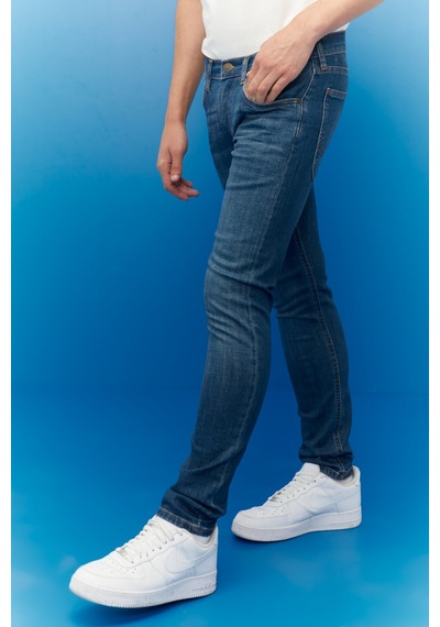 Lee Luke Slim Tapered Esnek Jean Kot Pantolon Mavi
