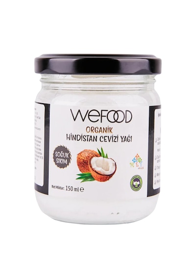 Wefood Organik Hindistan Cevizi Yağı Soğuk Sıkım 150 ML