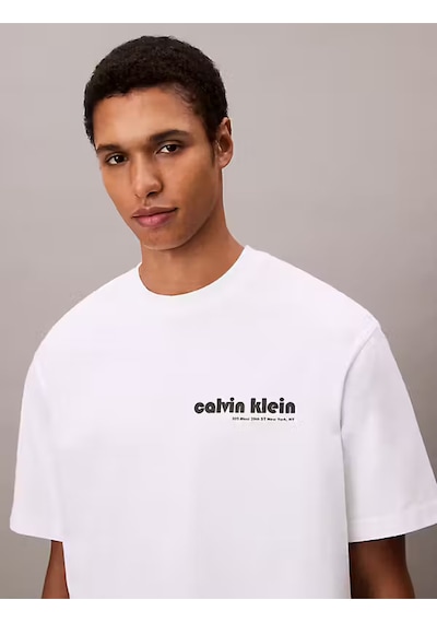 Calvin Klein Erkek Tişört-lv04rc829g Beyaz