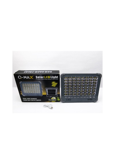 Solar Led Projektör - 5 Farklı Aydınlatma Modu, Ip66 Su Geçirmez, Type-c Şarjlı Kamp Ve Bahçe Lambası Gri