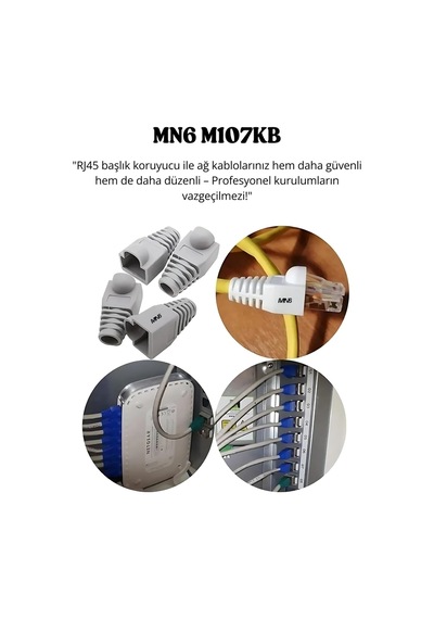 MN6 M107KB Rj45 Kılıf/200 Adet-cat6 Cat6e Cat5 Cat5e Uyumlu/rj45 Siyah Kılıf Boot-rj45 Cat5 Cat6 Kılıf