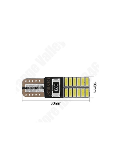 2 Adet Mavi Renk T10 Dipsiz Led Ampul 24 Ledli Park Ampulü Gündüz