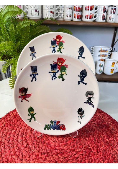 6 Parça Pj Masks Model Çocuk Bebek Yemek Takımı Beslenme Seti Çok Renkli