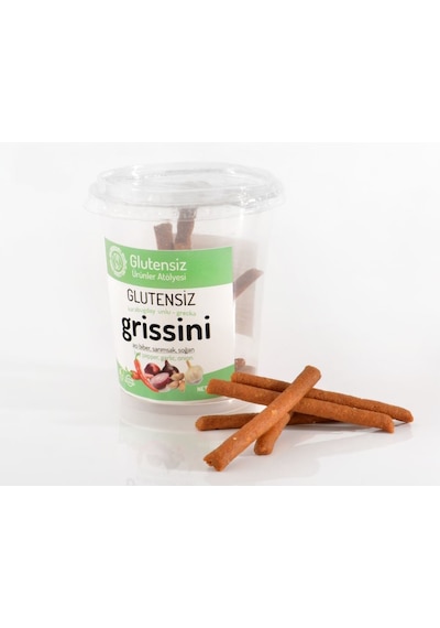 Glutensiz Ürünler Atölyesi Glutensiz Grissini Çeşnili 70 G
