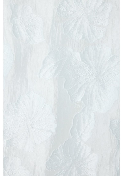 Sateen Dokulu Kısa Kollu Bluz - Ekru-137450