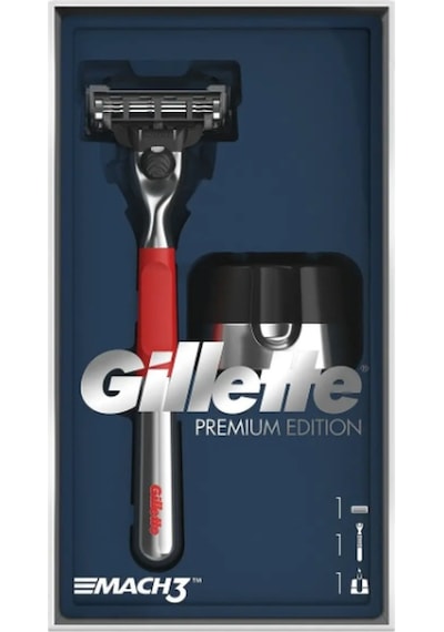 Gillette Mach3 Premium Edition Tıraş Makinesi Standlı