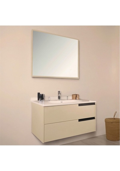 Kobos Eylül 100 Cm Banyo Dolabı Seti Vanilla Grey Vanilya Kobos Eylül 100 Cm Banyo Dolabı Seti Vanilla Grey Vanilya